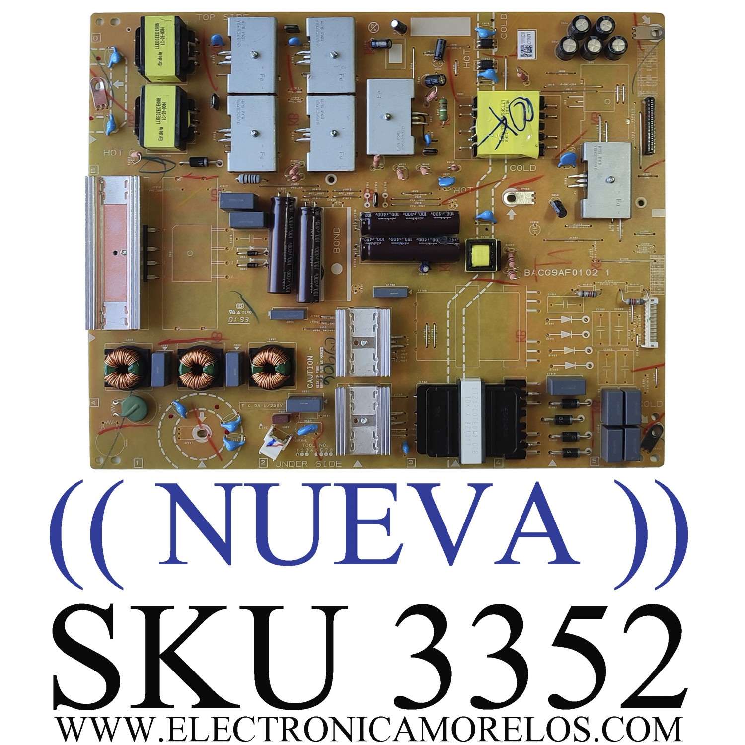 FUENTE DE PODER PARA TV PHILIPS (( NUEVA )) / NUMERO DE PARTE AC790MPWT / BACG9AF0102 1 / P000000269 / MODELO  75PFL4864/F8 / 75PFL4864 / 75PFL4864/F7 - Imagen 1